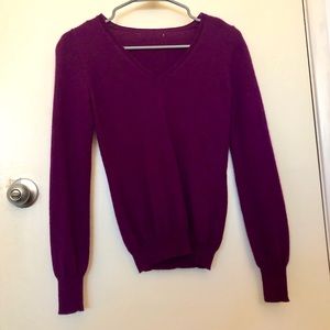 Purple cashmere sweater